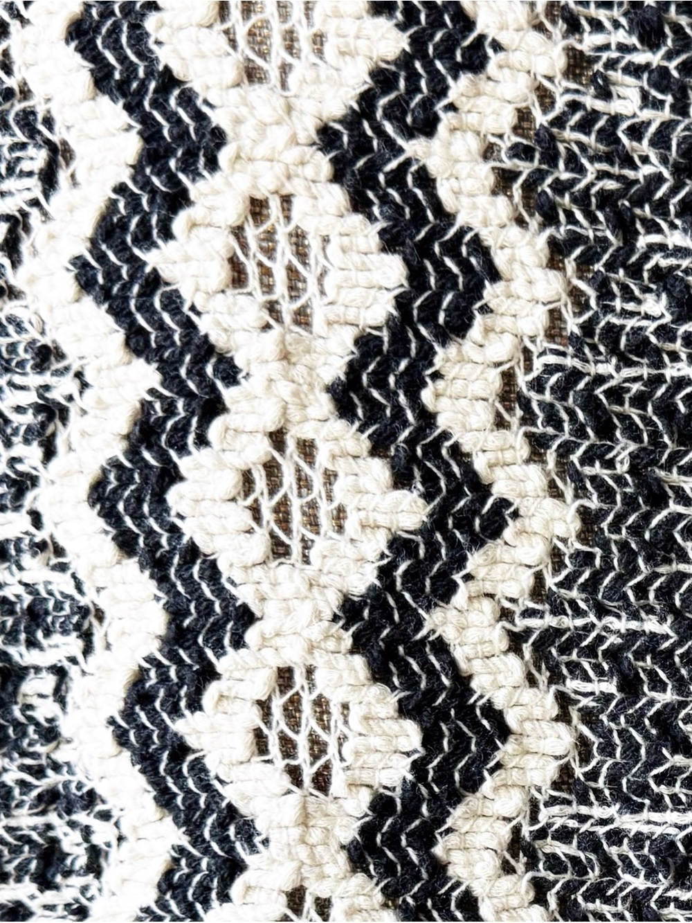 Calypso St. Barth Black and White Zigzag Crochet Minidress - Picture 11 of 16